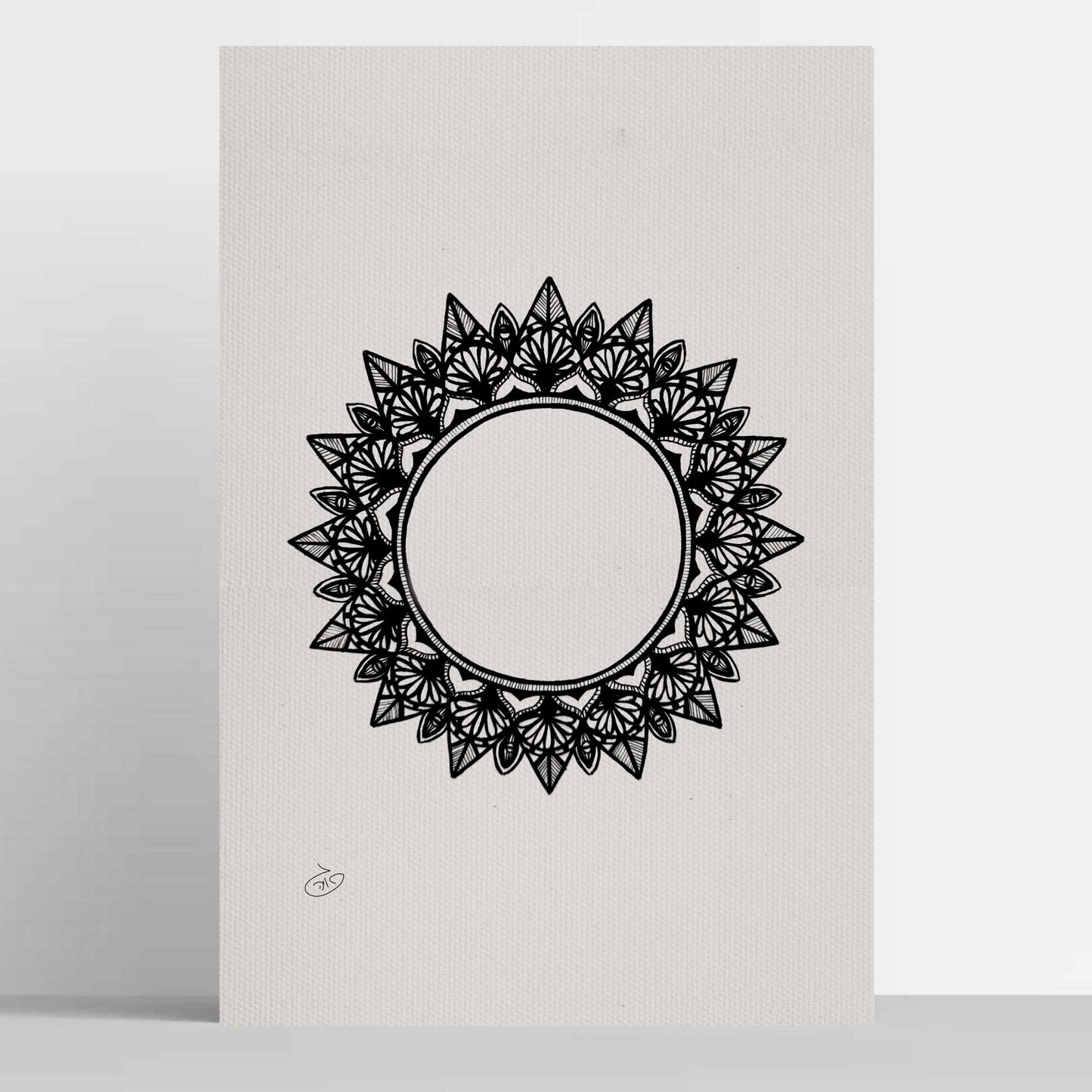 פוסטר Mandala - Felia Poster ציור מקורי של גאיה המקדם את המודעות לאלימות בין בני זוג בכלל וכלפי נשים בפרט