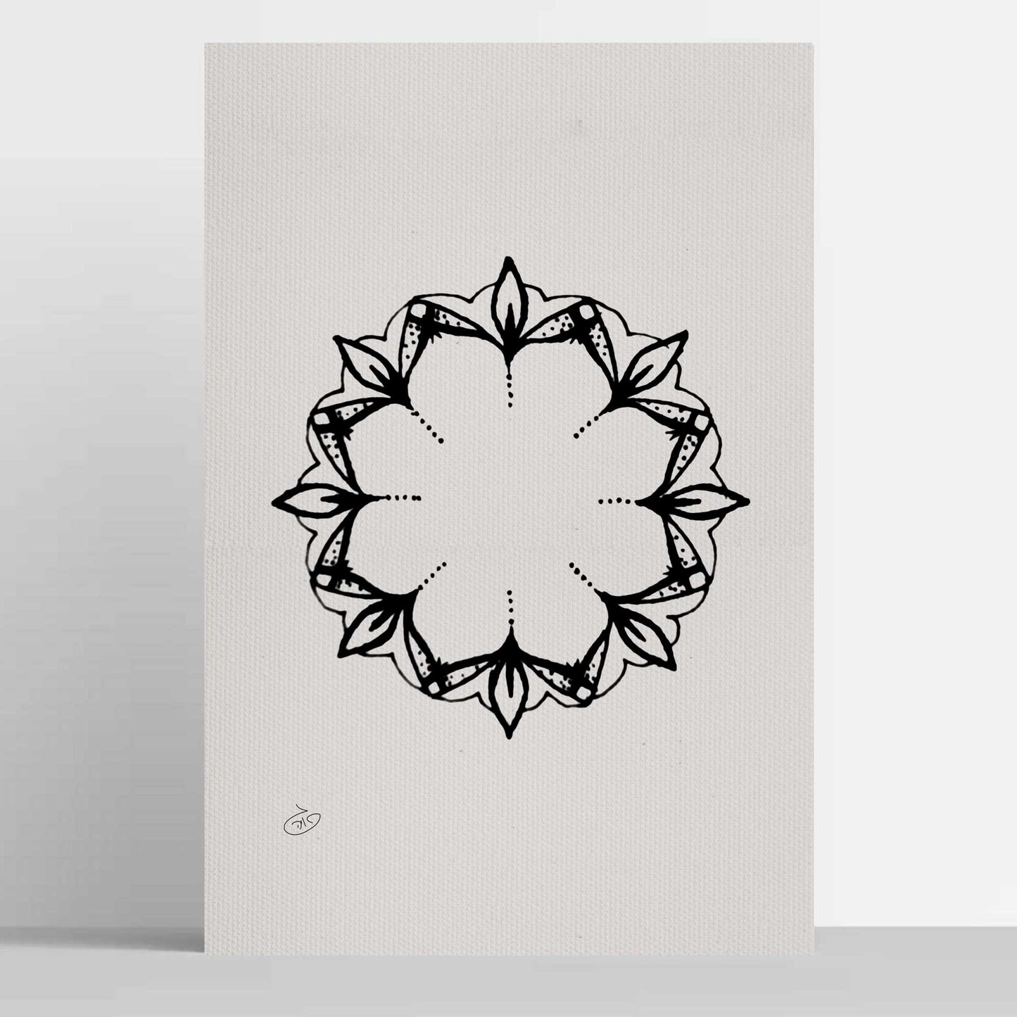 פוסטר Mandala - Poem Poster ציור מקורי של גאיה המקדם את המודעות לאלימות בין בני זוג בכלל וכלפי נשים בפרט