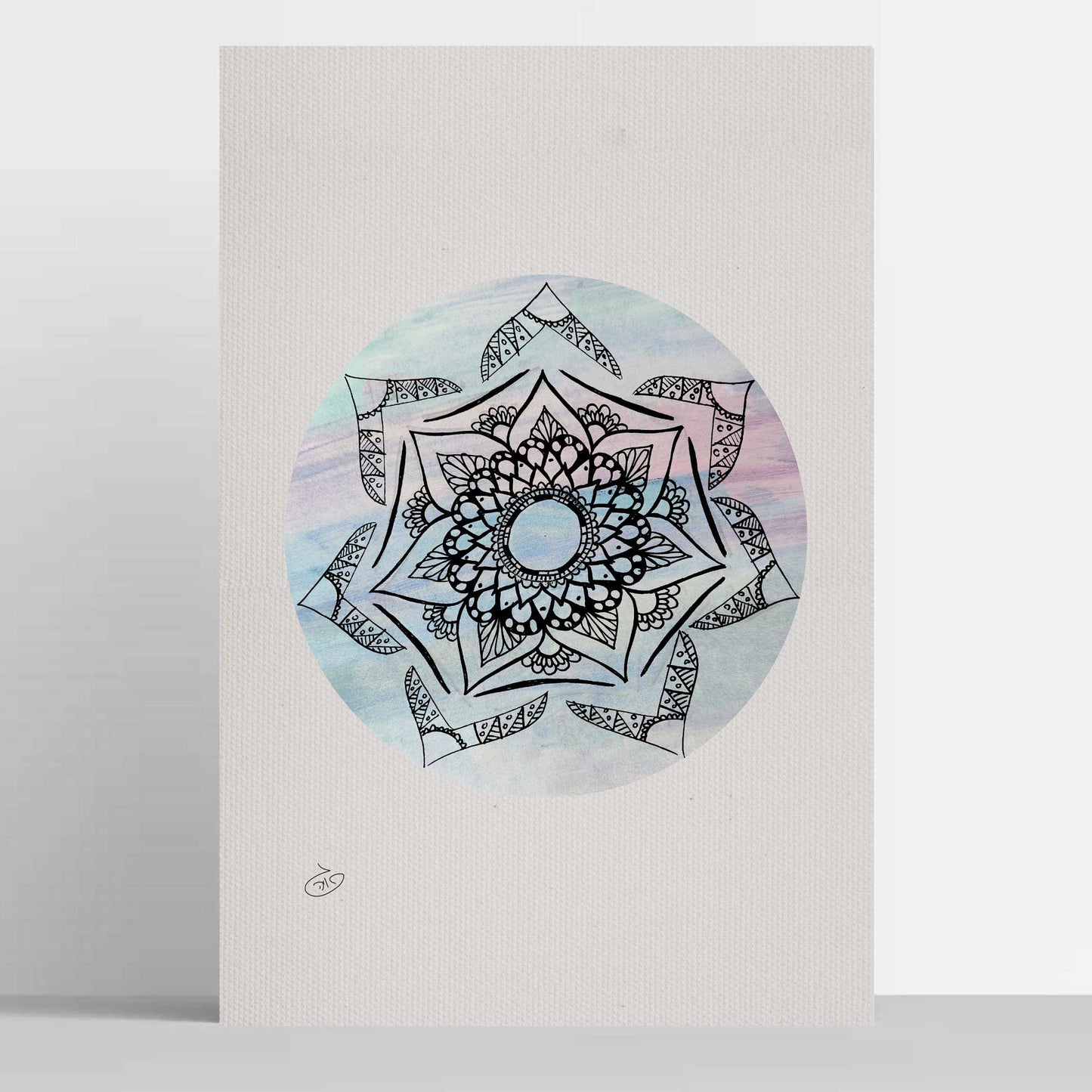 פוסטר Mandala - Sephora Poster ציור מקורי של גאיה המקדם את המודעות לאלימות בין בני זוג בכלל וכלפי נשים בפרט