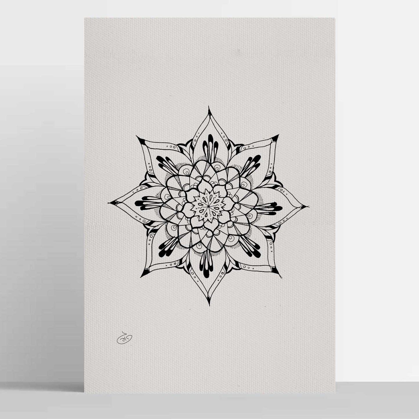 פוסטר Mandala - Zala Poster ציור מקורי של גאיה המקדם את המודעות לאלימות בין בני זוג בכלל וכלפי נשים בפרט