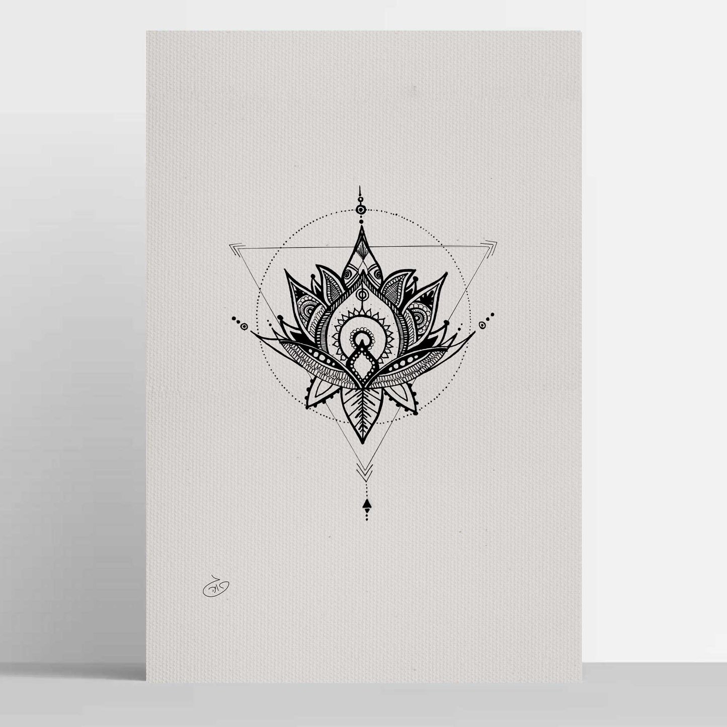 פוסטר Nymphaea lotus Poster ציור מקורי של גאיה המקדם את המודעות לאלימות בין בני זוג בכלל וכלפי נשים בפרט
