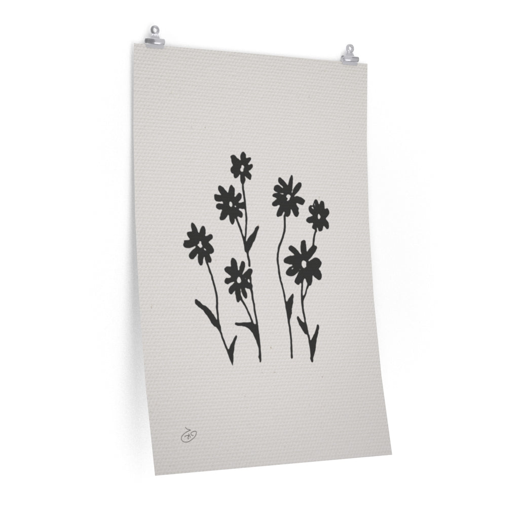 פוסטר Flower - Grace Poster ציור מקורי של גאיה המקדם את המודעות לאלימות בין בני זוג בכלל וכלפי נשים בפרט