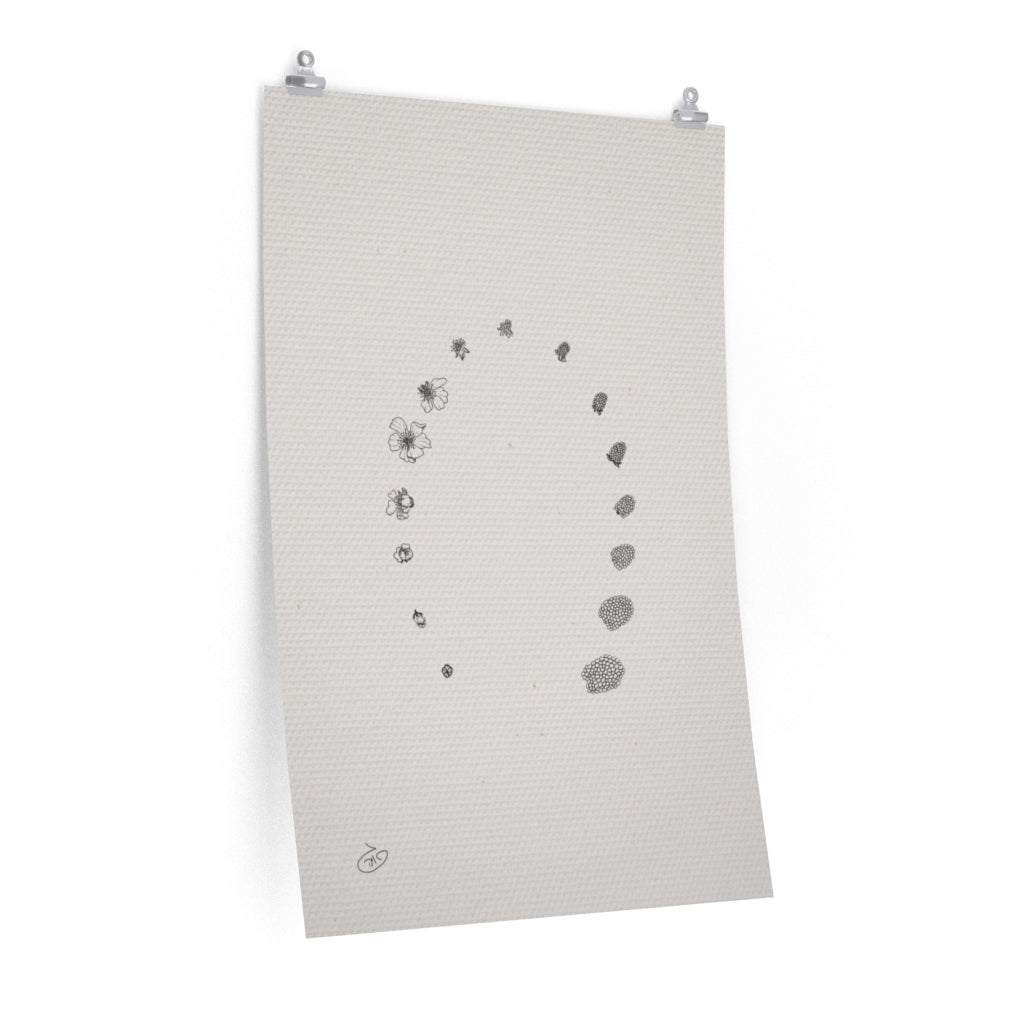 פוסטר Circle Of Life Poster ציור מקורי של גאיה המקדם את המודעות לאלימות בין בני זוג בכלל וכלפי נשים בפרט