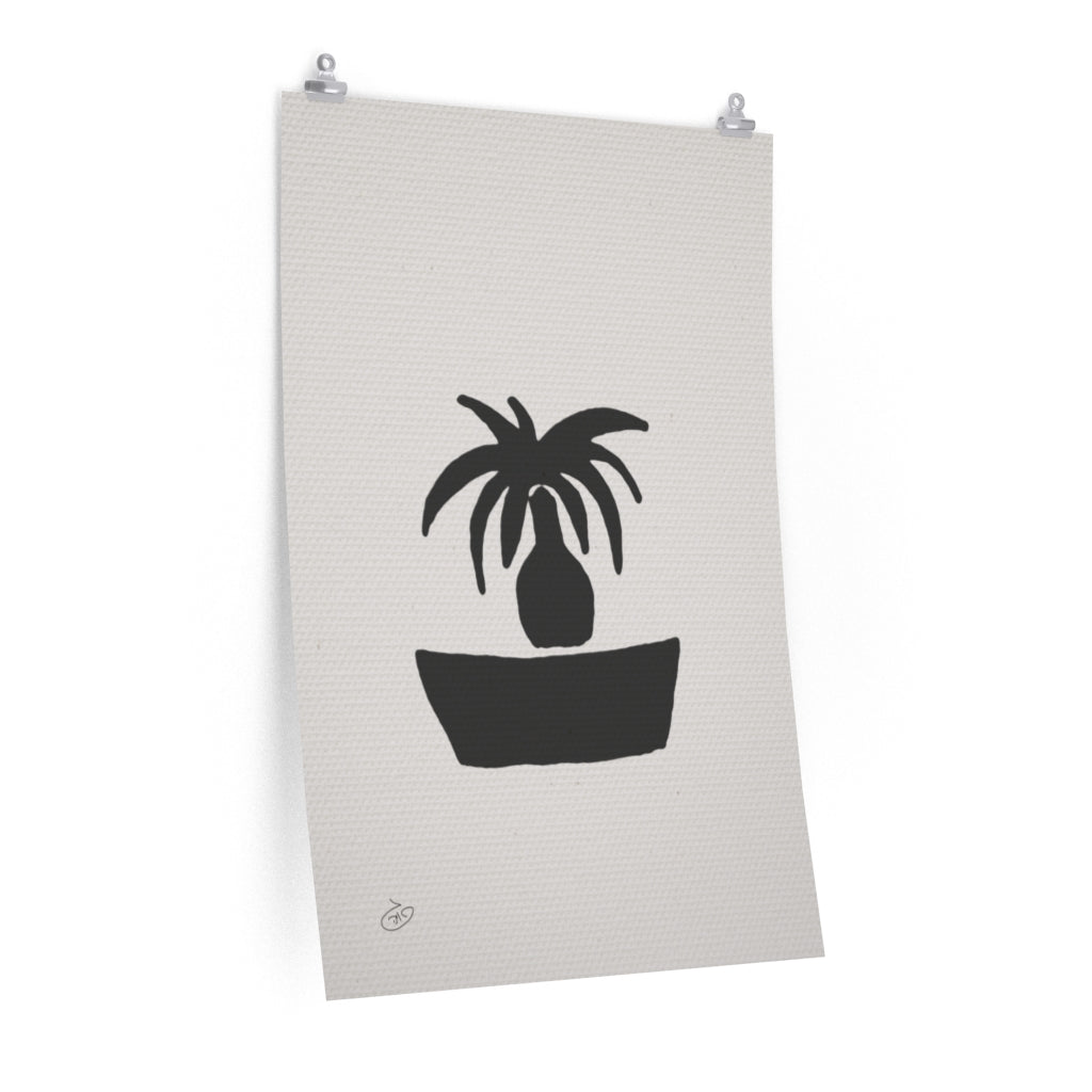 פוסטר Succulent Small Tree Poster ציור מקורי של גאיה המקדם את המודעות לאלימות בין בני זוג בכלל וכלפי נשים בפרט