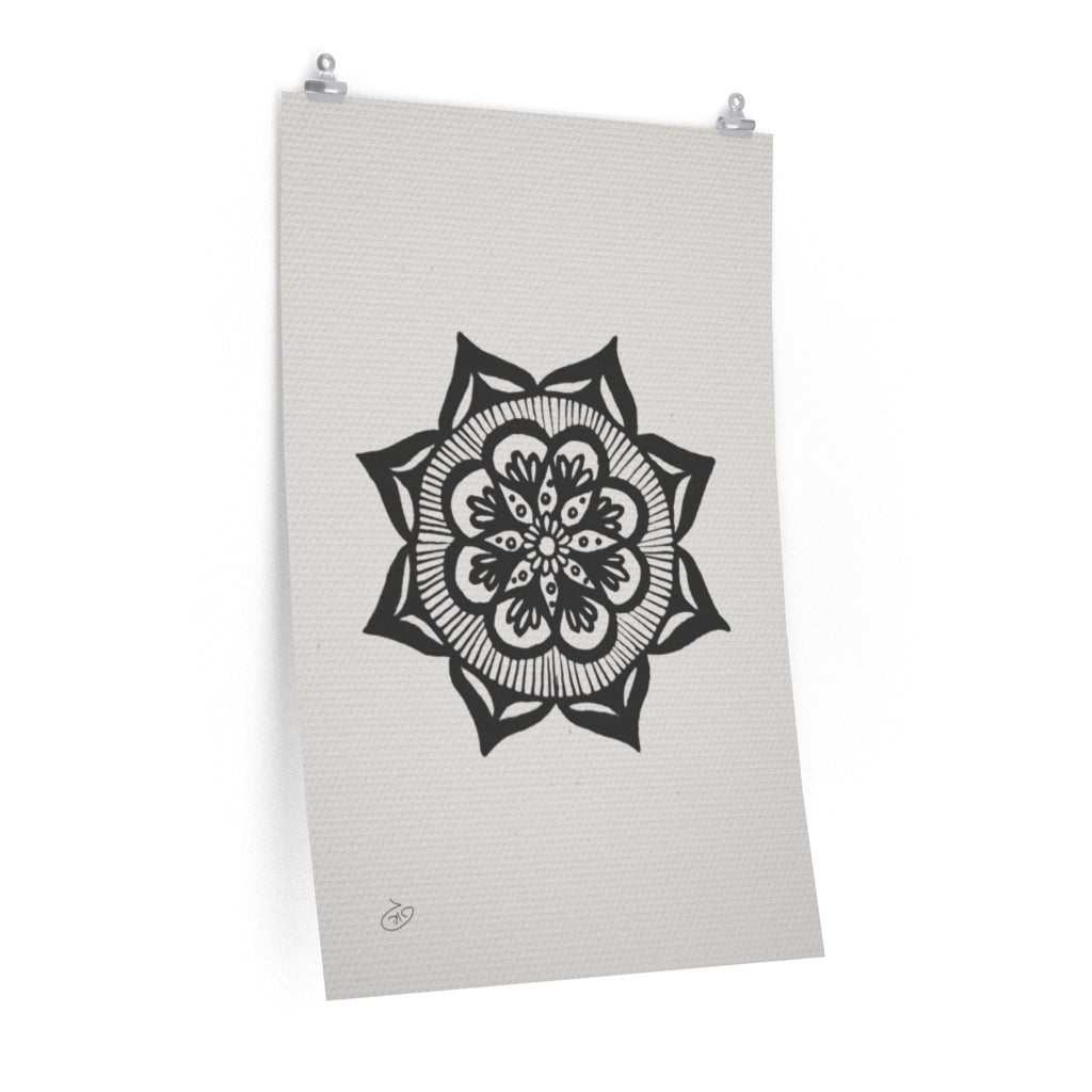 פוסטר Mandala - Mandara Poster ציור מקורי של גאיה המקדם את המודעות לאלימות בין בני זוג בכלל וכלפי נשים בפרט