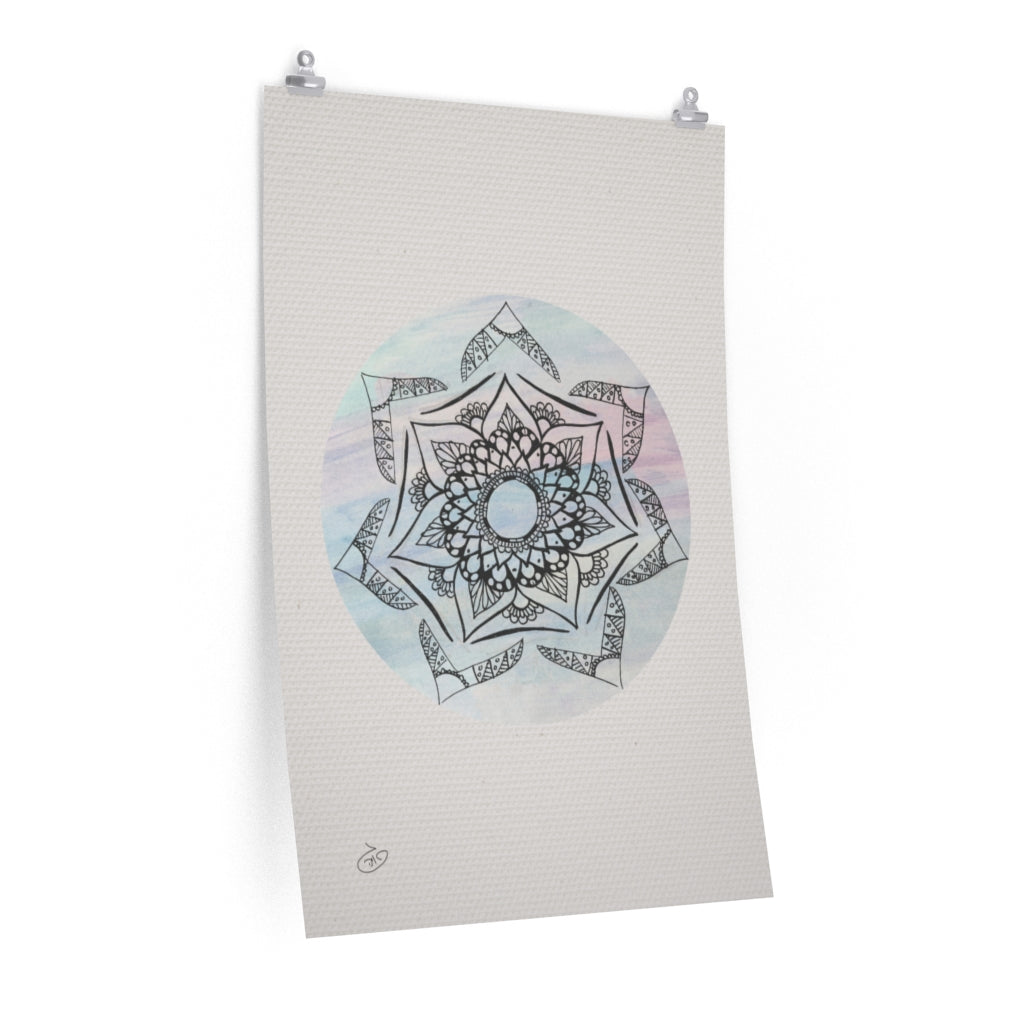 פוסטר Mandala - Sephora Poster ציור מקורי של גאיה המקדם את המודעות לאלימות בין בני זוג בכלל וכלפי נשים בפרט