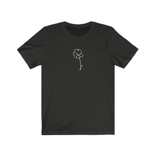 Gaya's Drawing One Line Flower - Calendula Tee | חולצה קצרה יוניסקס