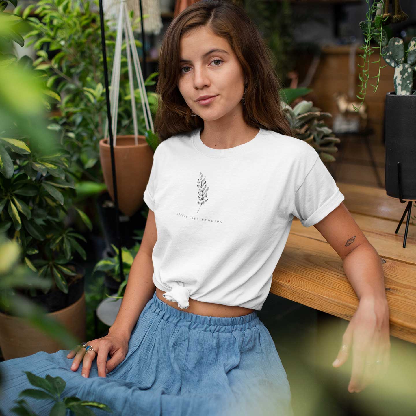 Gaya's Drawing One Line - Branch Tee | חולצה קצרה יוניסקס