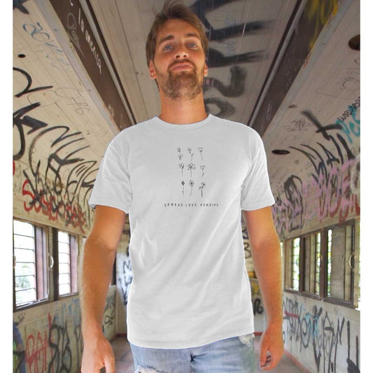 Gaya's Drawing 9 One Line Flowers Tee | חולצה קצרה יוניסקס