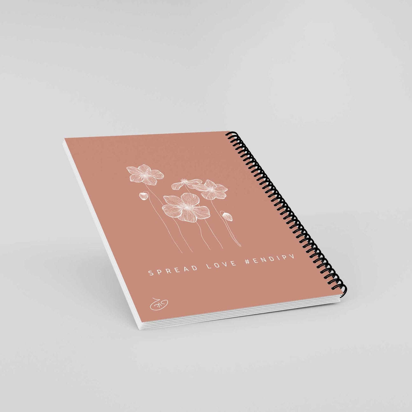 Poppies Flowers Notebook | Gaya's Drawing | מחברת ספירלה עם הציורים של גאיה