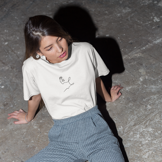 Gaya's Drawing One Line - Valeria Tee | חולצה קצרה יוניסקס