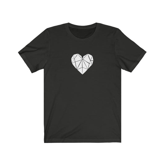 Gaya's Drawing Geometric heart Tee | חולצה קצרה יוניסקס