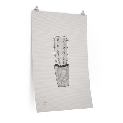 פוסטר Succulent Cactus Poster ציור מקורי של גאיה המקדם את המודעות לאלימות בין בני זוג בכלל וכלפי נשים בפרט