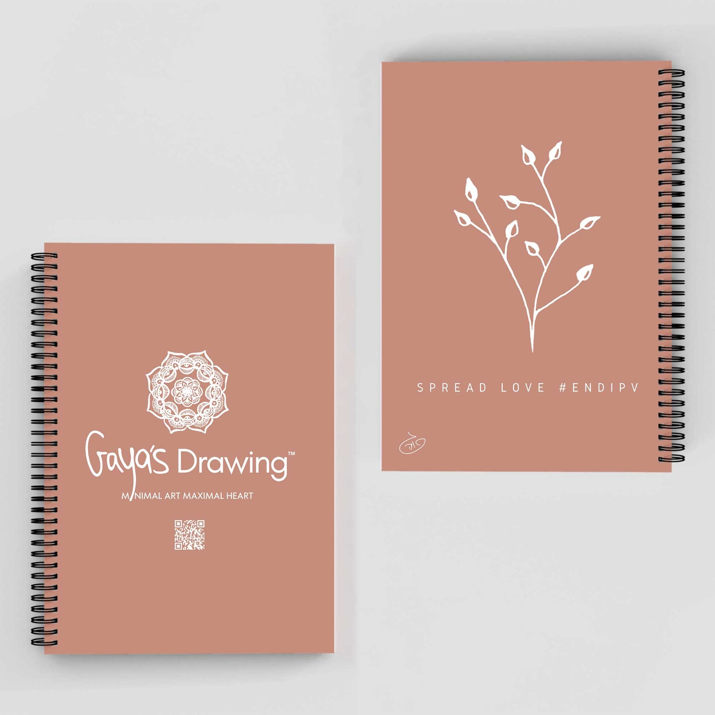 One Line Floral - Bouquet Notebook | Gaya's Drawing | מחברת ספירלה עם הציורים של גאיה