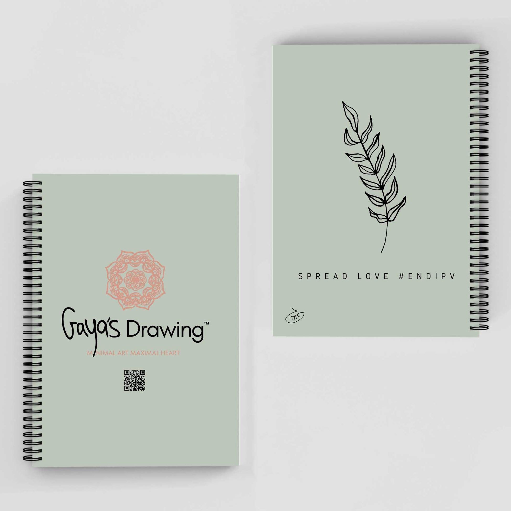 One Line - Branch Notebook | Gaya's Drawing | מחברת ספירלה עם הציורים של גאיה
