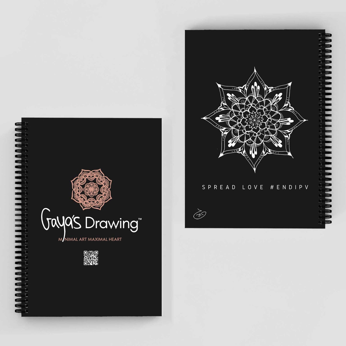 Mandala - Zala Notebook | Gaya's Drawing | מחברת ספירלה עם הציורים של גאיה