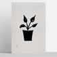 פוסטר Succulent Alocasia Poster ציור מקורי של גאיה המקדם את המודעות לאלימות בין בני זוג בכלל וכלפי נשים בפרט