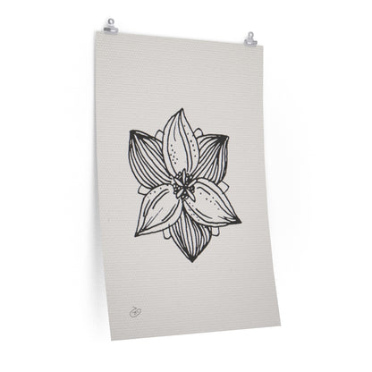 פוסטר Flower - Mila Poster ציור מקורי של גאיה המקדם את המודעות לאלימות בין בני זוג בכלל וכלפי נשים בפרט