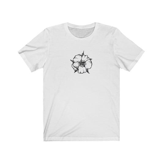 Gaya's Drawing Flower - Penelope Tee | חולצה קצרה יוניסקס