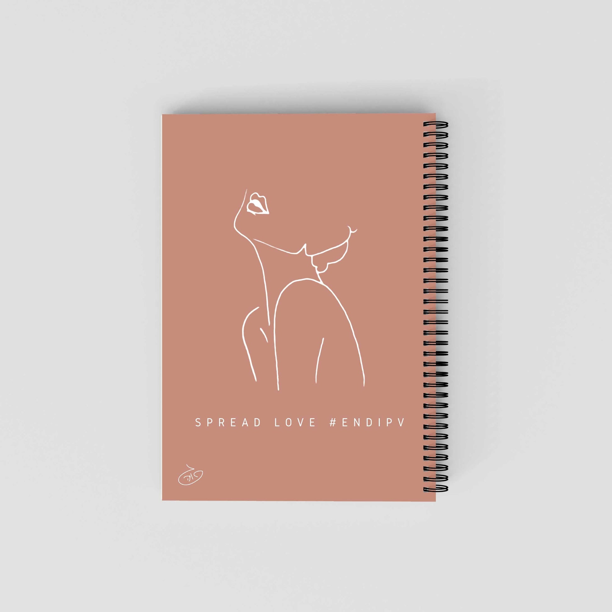 One Line - Amalia Notebook | Gaya's Drawing | מחברת ספירלה עם הציורים של גאיה