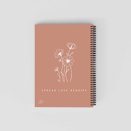 Valentina Flowers Notebook | Gaya's Drawing | מחברת ספירלה עם הציורים של גאיה