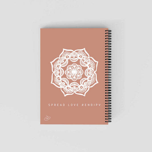 Several eyes Mandala Notebook | Gaya's Drawing | מחברת ספירלה עם הציורים של גאיה